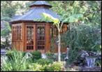 The San Cristobal gazebo offers the best of both worlds, enclosed when it's needed and open when the suns a shining.