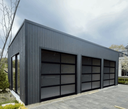 Front view of 16’ x 32' Urban Garage located in Oakville, Ontario