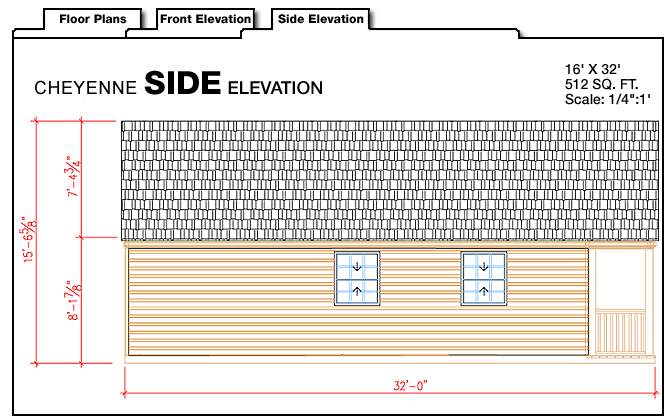 12 X 32 Cabin Floor Plans