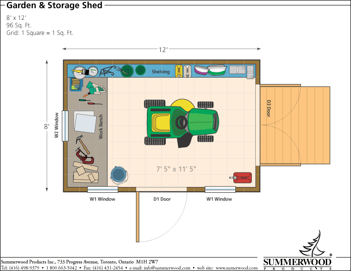 Building Storage Shed Floor Plans