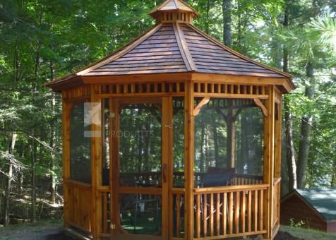 Monterey gazebo 11ft with a Cedar shingles in Burk's Falls Ontario. ID number 192804-1.