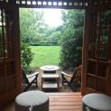 Interior view of 14' San Cristobal Gazebo located in Lancaster, PA  – Summerwood Products