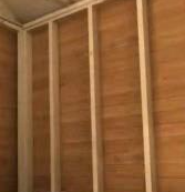 Partition Wall (2x4) Pine Cladding (one side) 