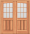 Deluxe Cambered 18-Lite Double Doors (68"W)