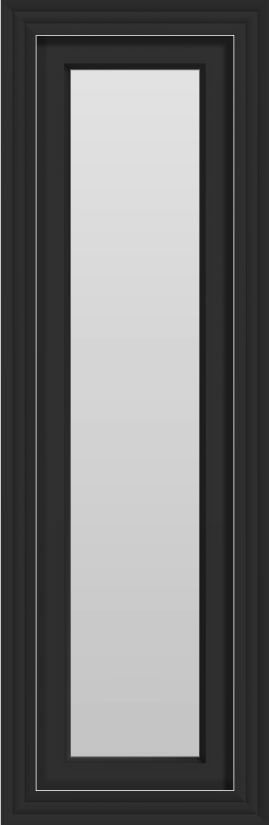 Fiberglass Sidelite Window (fixed) (Black) (No Divided Lites)