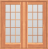 French Sliding 30-Lite Double Doors (68"W)