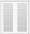 Metal French 30-Lite Double Doors (Polytex Coating, 68"W)