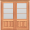 Traditional Double Doors with Windows