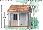 For smaller spaces, consider a Sarawak storage shed. Narrow and long, they provide a ton of storage space with a small footprint.