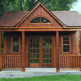 Our luxurious DD8 French Doors on this beautiful Canmore Cabin in Scarborough, ON