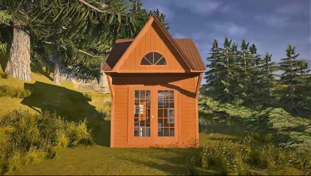 Cabin Take A 3D Tour Western red cedar siding Summerwood