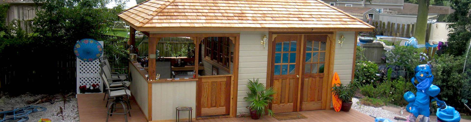 Cedar Surfside Prefab Pool Cabana Kit - Summerwood Products