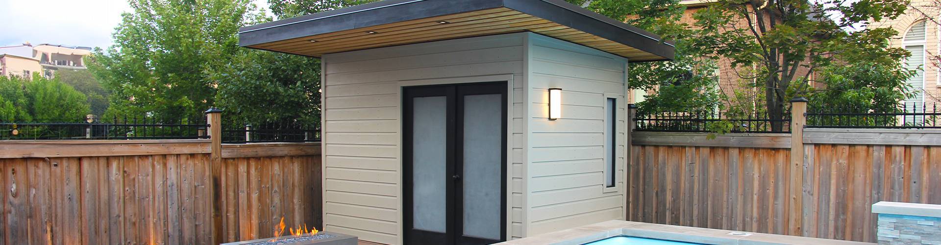 Verana Modern pool cabana Kit Summerwood Products