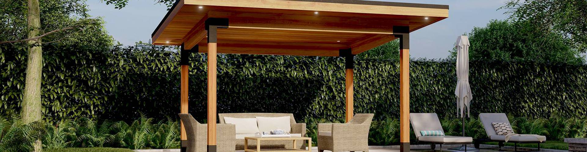 Modern Prefab Urban Pavilion Gazebo Kit - Summerwood Products