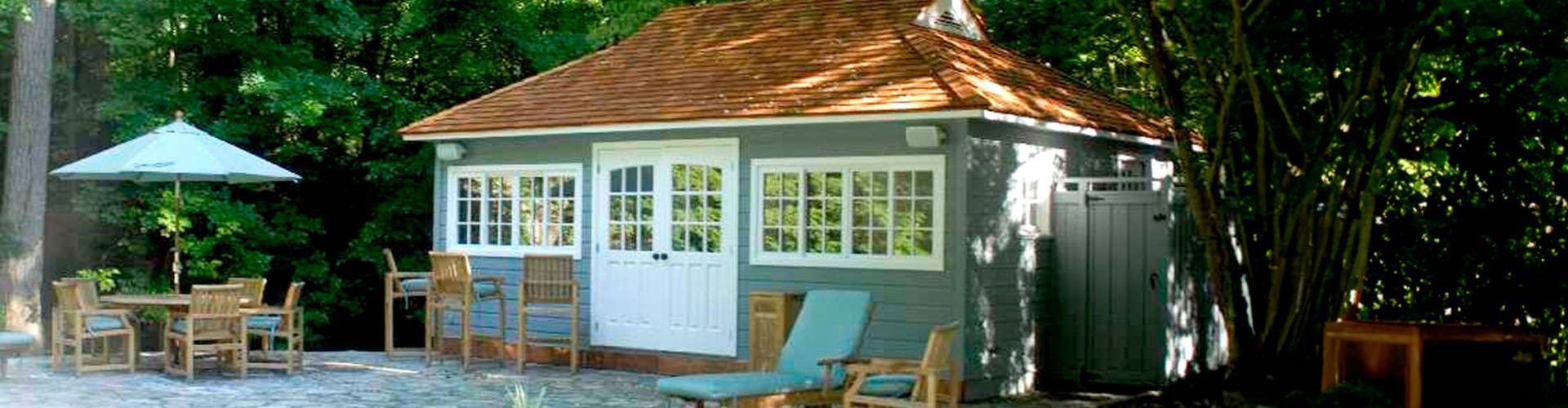 Cedar Santa Cruz Pool house kit Summerwood Products