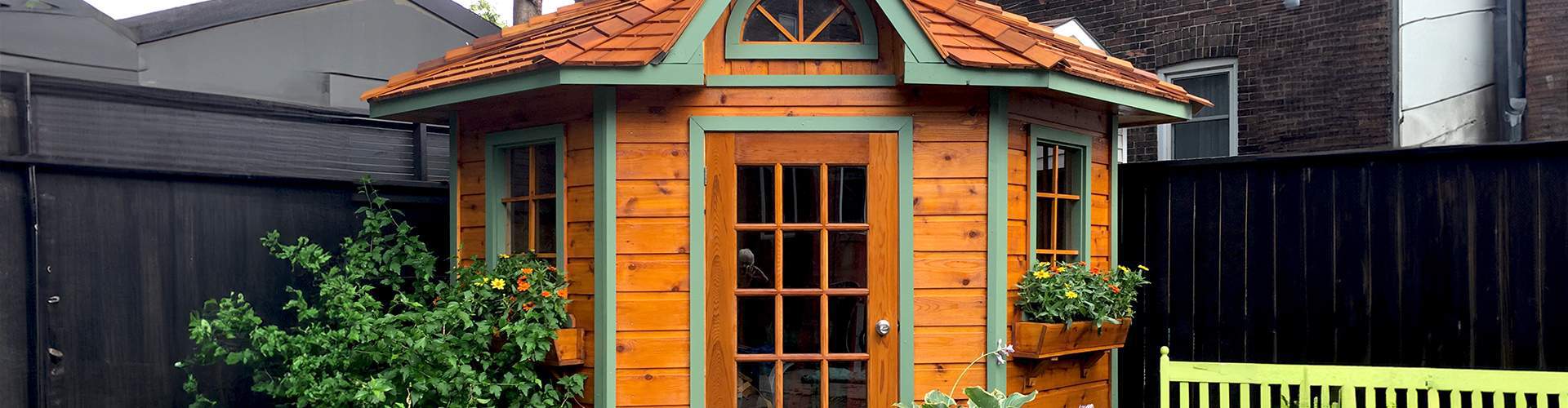 Cedar Catalina Garden 5 sided Shed Kit Summerwood Products