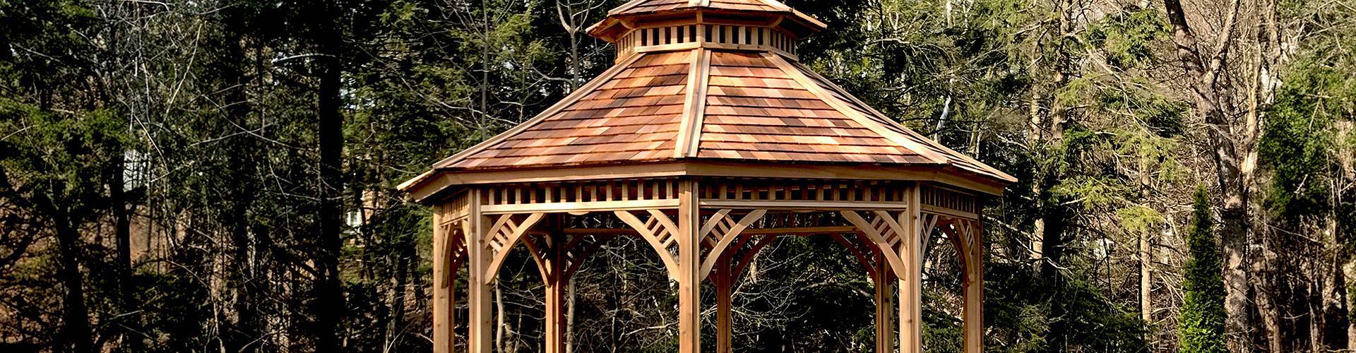 Backyard Cedar Prefab Victorian Gazebo Kit - Summerwood Products