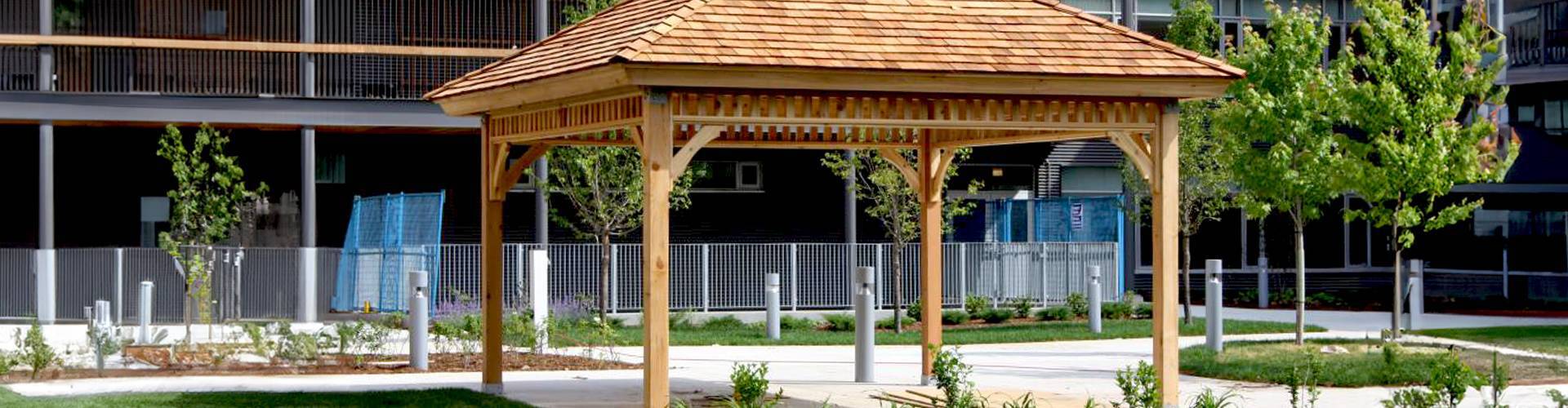 Backyard Cedar Prefab Montpellier Gazebo Kit - Summerwood Products