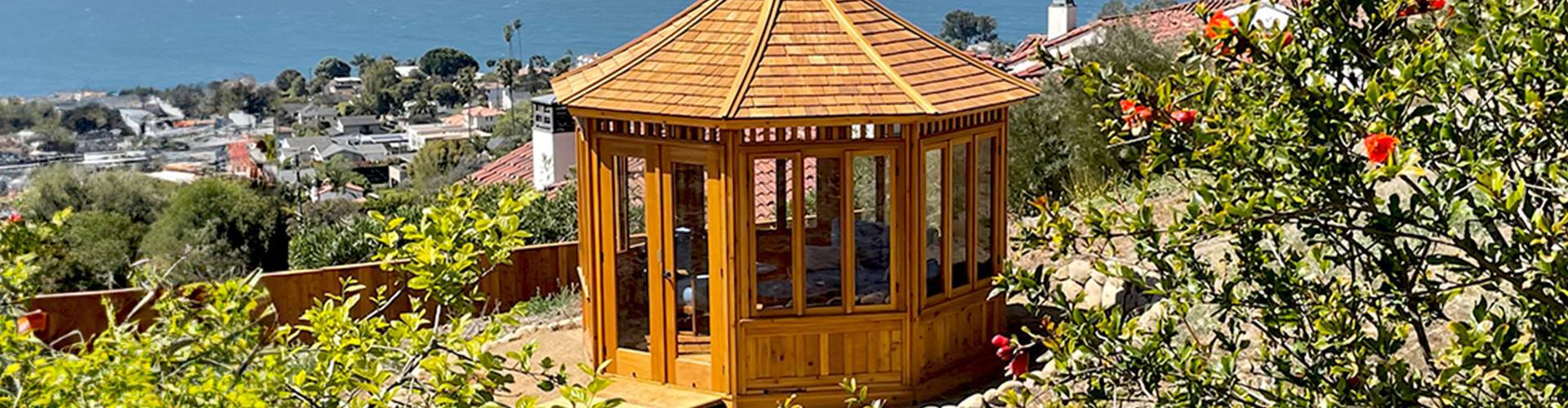 Backyard Cedar Prefab San Cristobal Gazebo Kit - Summerwood Products