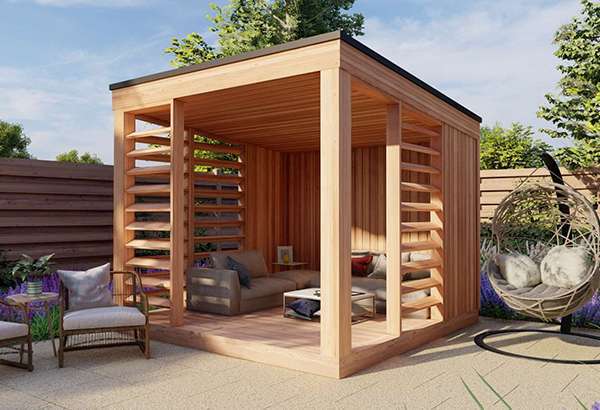 Backyard Cedar Prefab Eden Gazebo Kit - Summerwood Products