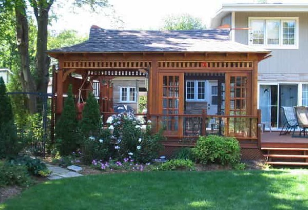 Backyard Bali Tea House Prefab Spa Enclosure Kit - Summerwood Products