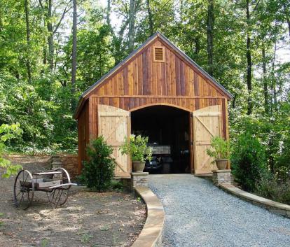 Cedar Telluride Shed 16x20 with workshop windows in Atlanta, Georgia. ID number 100946.