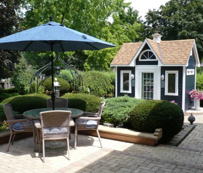Stylish Copper Creek garden shed in Cedarburg, Wisconsin. ID number 114324