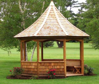 Tattle Creek Cedar Gazebo Summwerwood ID number 1242.