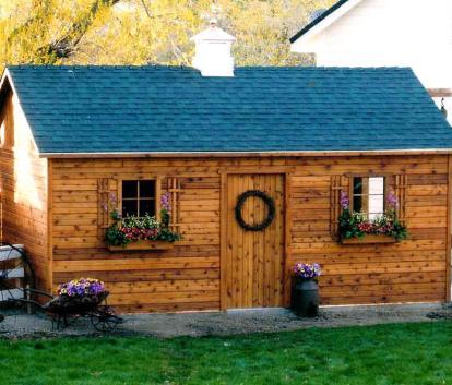 Palmerston Home workshop with cedar Summerwood ID number 1258.