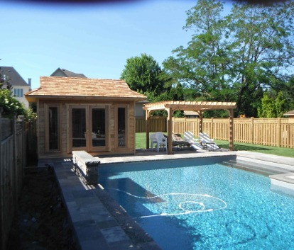 Santa Cruz Pool Cabana with cedar Summerwood ID number 133450.