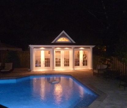 Windsor white Pool House with canexel Summerwood ID number 135867.