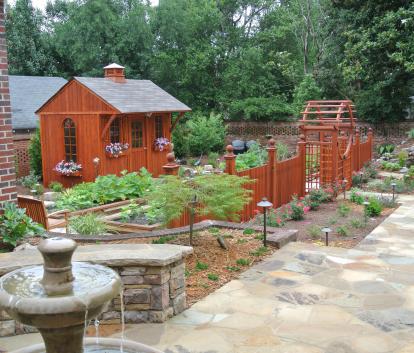 Cedar Glen Echo shed 8 x 12 with traditional flower boxes in Augusta, Georgia. ID number 148641.
