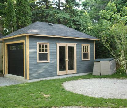 York grey Prefab Garage Summerwood ID number 178098.
