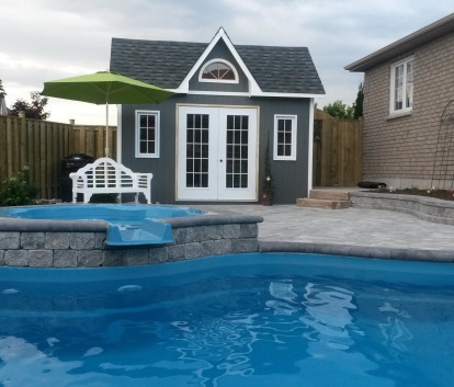 Copper Creek Prefab Pool House with cedar Summerwood ID number 178100.