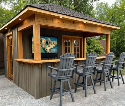 Barside Prefab Pool Cabana Kit 