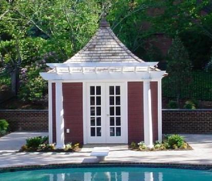 Melbourne white Garden Shed with french double doors in Lorton, Virginia. ID number 28775.