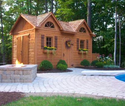 Pamelstorn Pool House with cedar Summerwood ID number 522.
