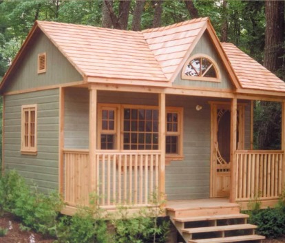 Canmore light green Cabin with canexel Summerwood ID number 55.