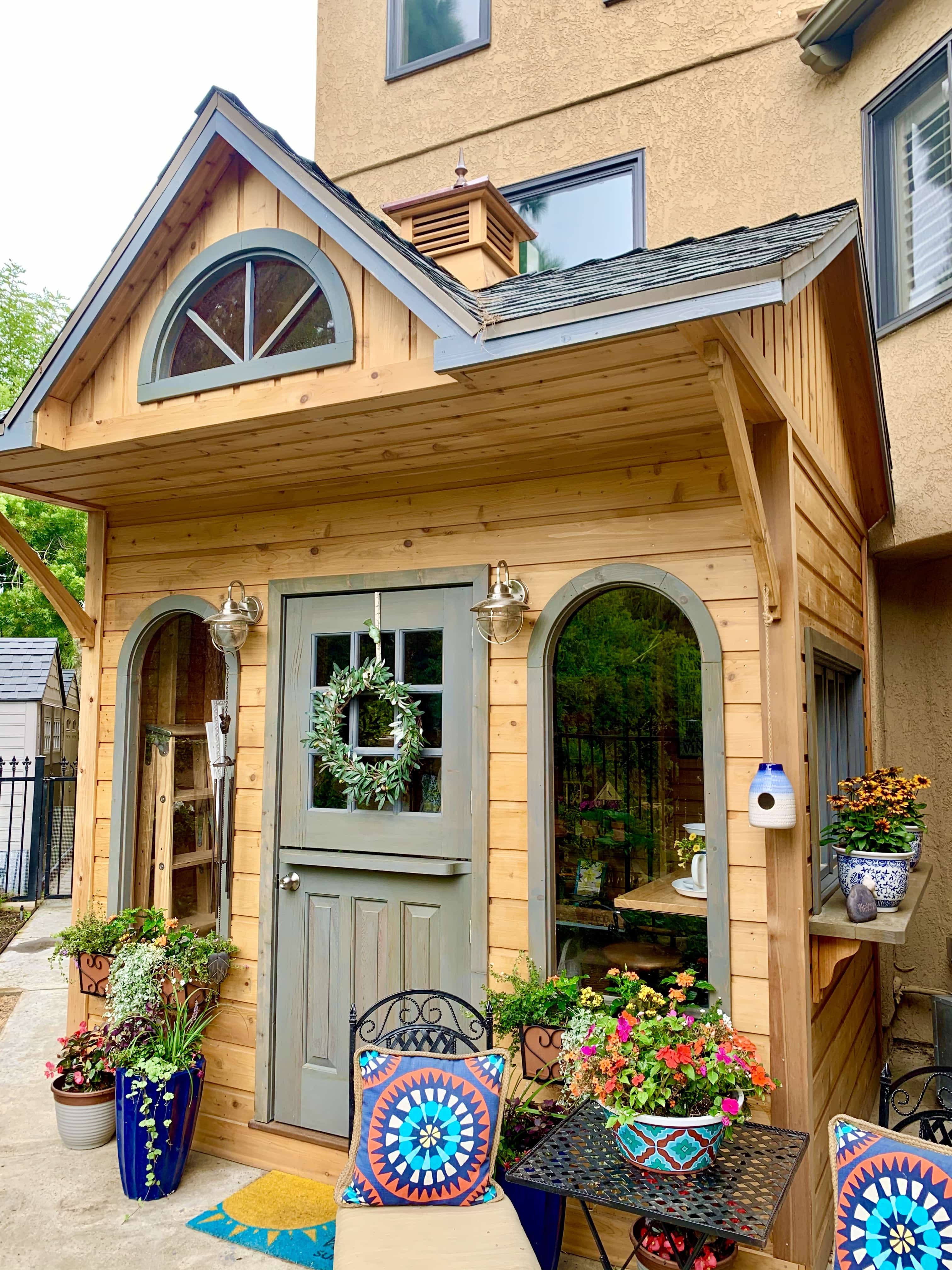 7' x 10' Glen Echo garden shed in San Juan Capistrano, California