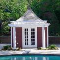 Melbourne white Garden Shed with french double doors in Lorton, Virginia. ID number 28775-1