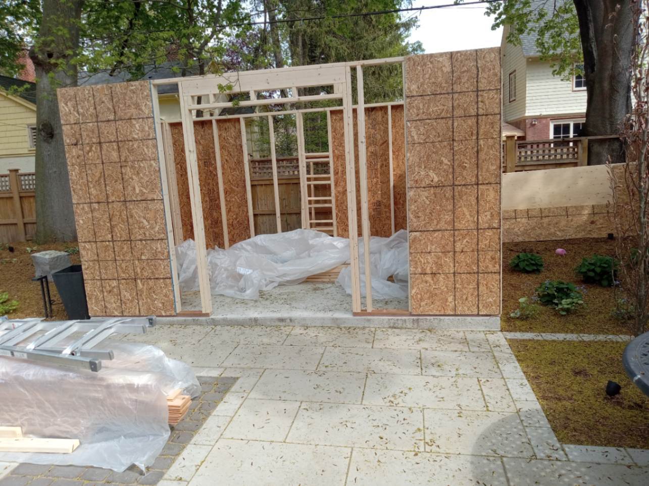 Construction view of 7’x14' Urban Studio Home Studio located in Oakville, Ontario – Summerwood P