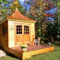 Cedar Melbourne Shed 10 x 10 with double arched doors in Traverse City, Missouri. ID number 42626-2