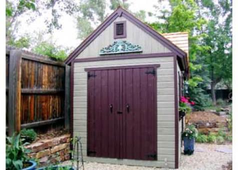 Canexel Telluride Shed 10x16 with dormer in Lakewood, Colorado. ID number 1019-5
