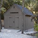 Cedar Telluride Shed 12x16 with double arched doors in Woodside, California. ID number 14038-2