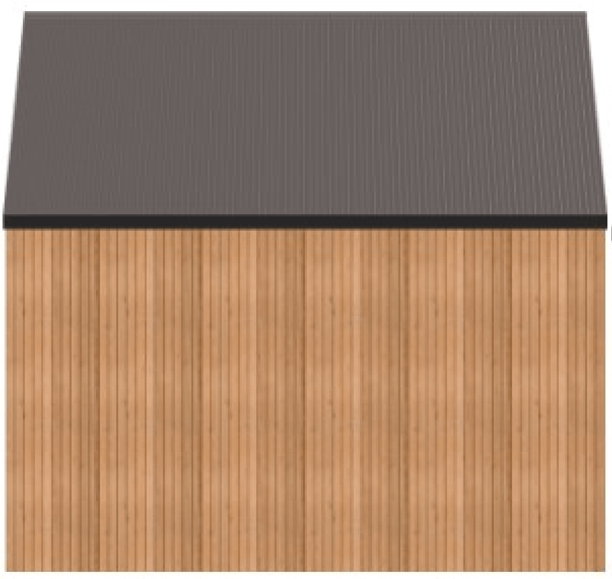 Back view of 14' x 16' Mini Oban Home Studio - Summerwood Products