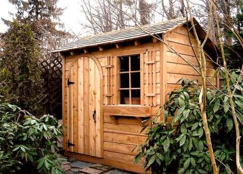 Bar Harbor garden shed with cedar in Amityville, New York. ID number 1254-1