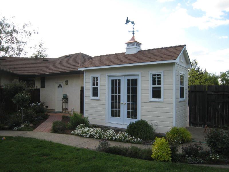 Cedar Palmerston shed 6x14 with French double doors in Roseville, California. ID number 109757-4