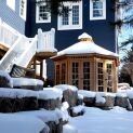Wooden champlain hot tub gazebo 12' with DH2B designer overhead knobs in Toronto,Ontario.ID number 1