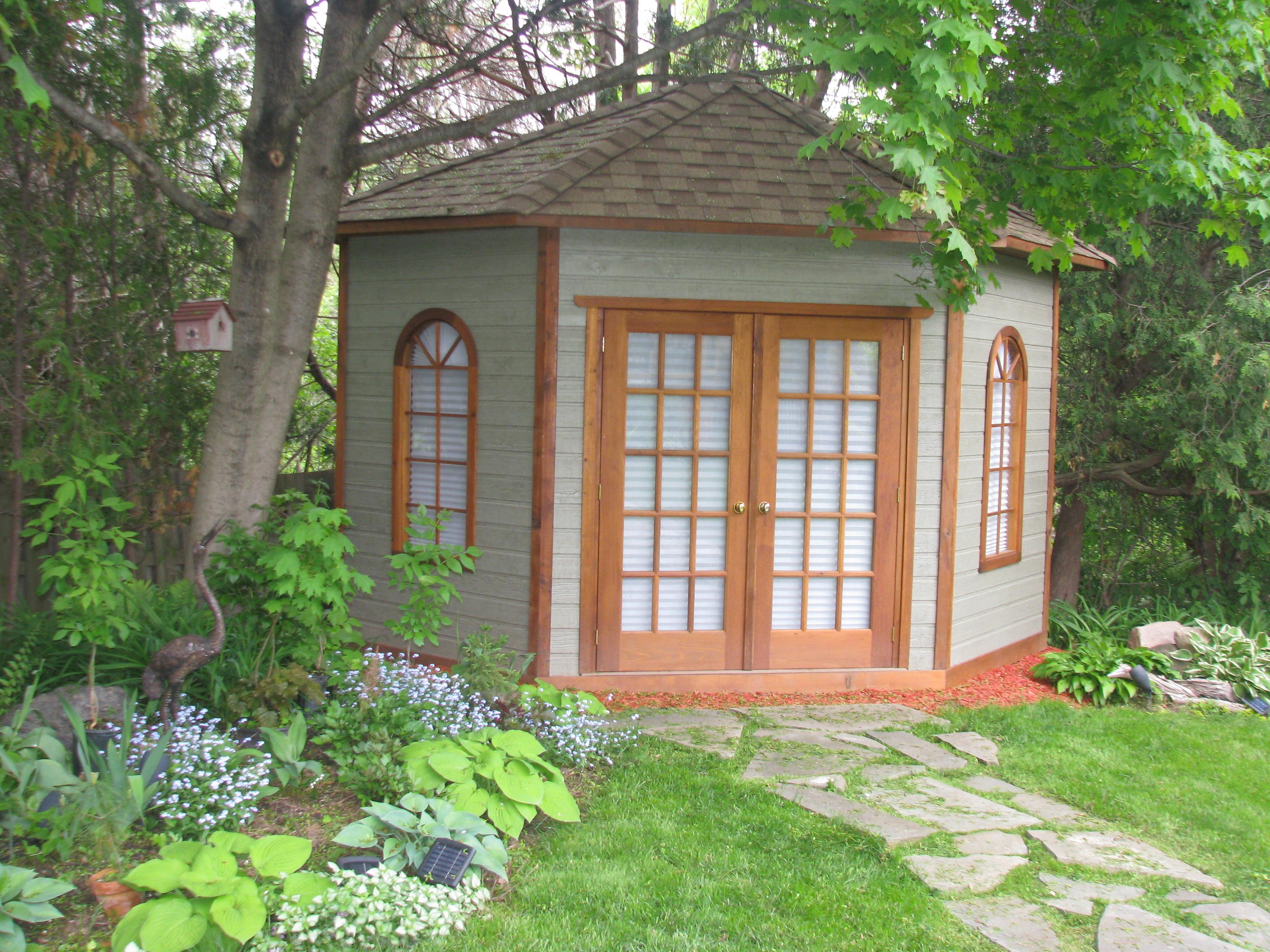 Catalina backyard shed with canexel in Toronto, Ontario. ID number 127941-2