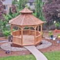 Interior view of 12’ Mix & Match Gazebo located in London, ON